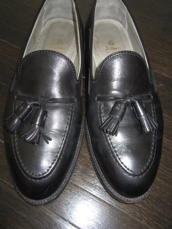 ALDEN Tassel Moccasin Loafer 660 Aberdeen Last Black Calfskin Shoes Men’s 9 E main image 15